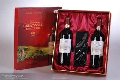 【长城天赋葡园天赋鸿运礼盒干红葡萄酒2*750ml中粮酒业批发兼零售